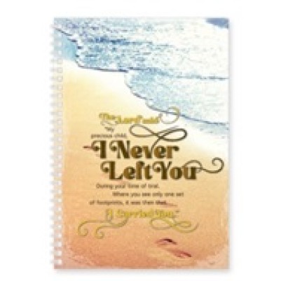 Journal I Never Left You Footprints Wirebound (08/24)