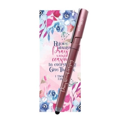 Gel Pen Pray Without Ceasing Pink w/Bookmark (08/24)