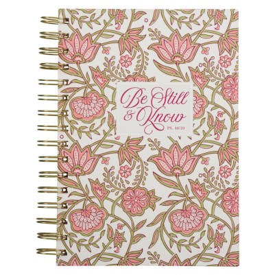 Journal Be Still Burgundy Floral Ps 46:10 (08/24)