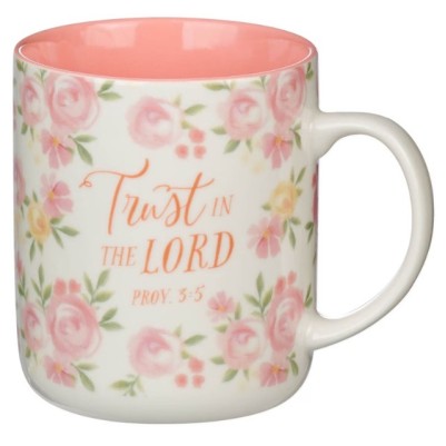 Mug Trust in the Lord Pink Rose