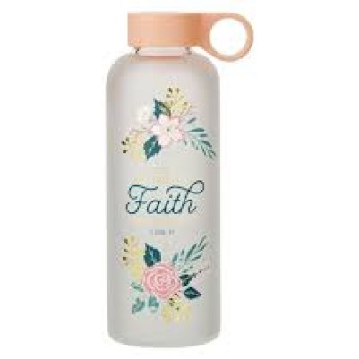 Water Bottle Glass Walk by Faith