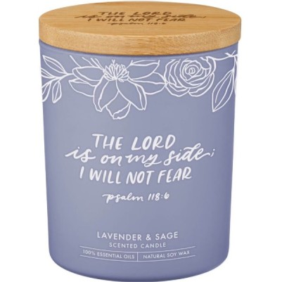 Candle I will Not Fear Lavender and Sage