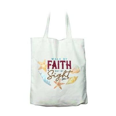 Tote Bag Walk By Faith - Canvas