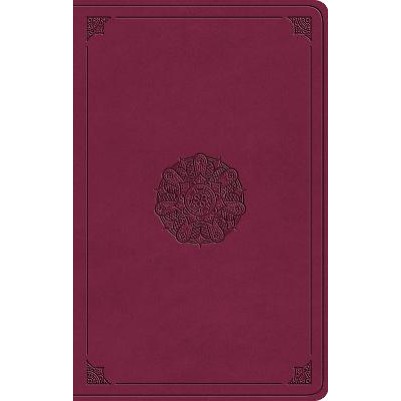ESV Premium Gift Bible Raspberry Emblem
