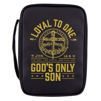 Bible Case Loyal to One Black Vegan Leather