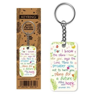 Keyring For I Know The Plans Wood