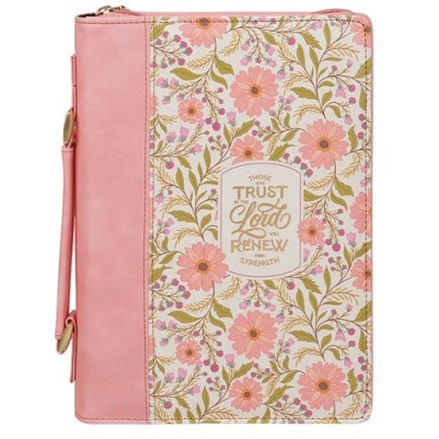 Bible Case Med Those Who Trust in the Lord Coral Floral