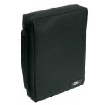 Bible Cover Polyester Black w/Fish Large