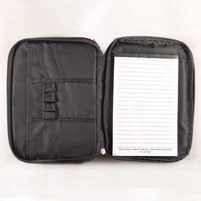 Bible Case Brown Two-Fold LuxLeather Organizer Large