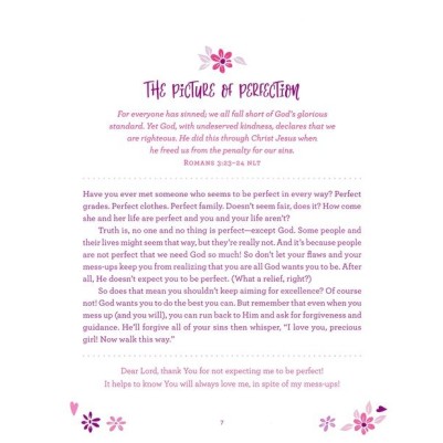 3-Minute Devotions For Girls Purple/White Duotone