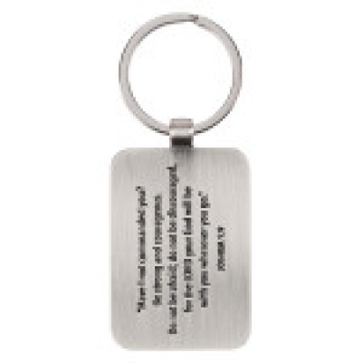 Keyring in Tin Be Strong & Courageous