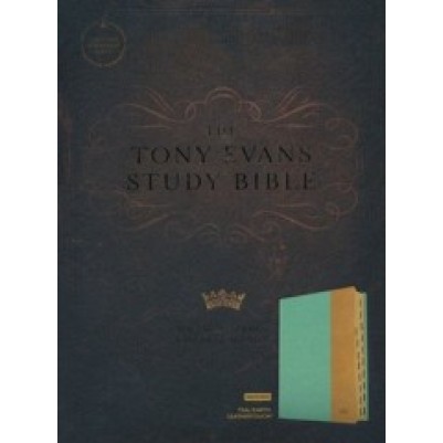 CSB Tony Evans Study Bible Teal/Earth Indexed I/L