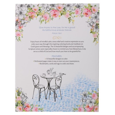 Grateful & Blessed Colouring Book Table & Chairs