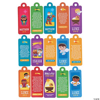 Nativity Story Cards On Ring Single
