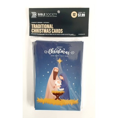Bible Society Christmas Cards Traditional 2022 12Pk