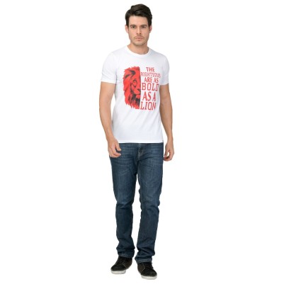 Tshirt Righteous Bold As Lion White XXL