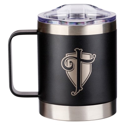 Travel Mug Trust In The Lord Grey & Black