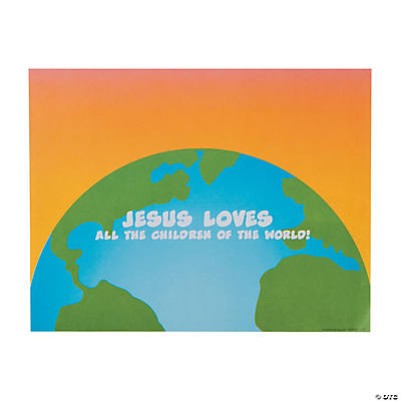 Jesus and The Children Sticker Scenes 12Pk
