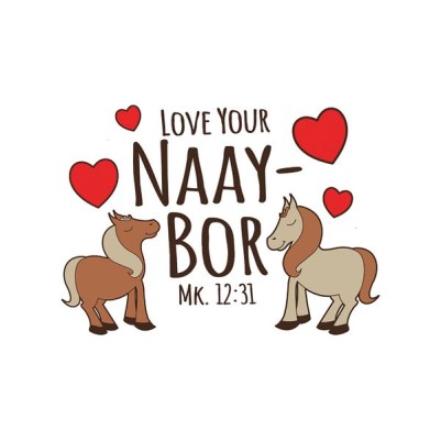 Vinyl Sticker Love Your Naay-Bor