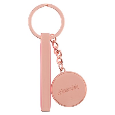Keyring In Tin Shine Your Light Pink Petals Metal