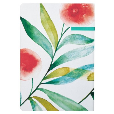 Journal Never Give Up Orange Blossoms Flexcover