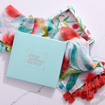 Scarf Wrap Hope Anchors The Soul w/Gift Box (OP)