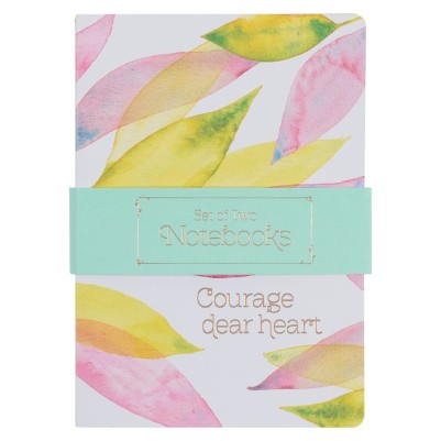 Notebook Set Courage Dear Heart 2/Pk Citrus Leaves
