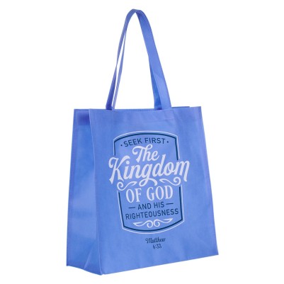 Tote Bag Kingdom of God Blue Polyproylene