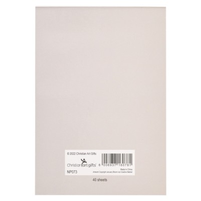 Notepad Grace Is Sufficient Lilac Floral