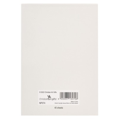 Notepad All Things Are Possible Blue Floral