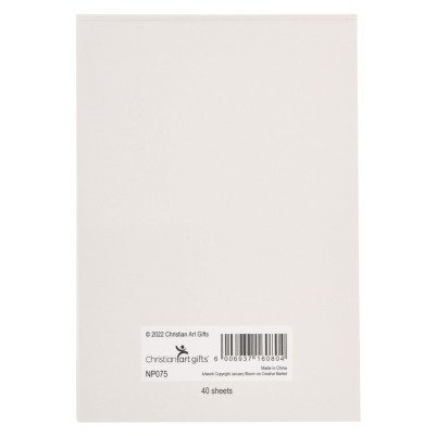 Notepad My Strength and My Song Blue Floral