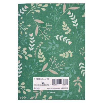 Notepad My Cup Overflows Teal Puppy