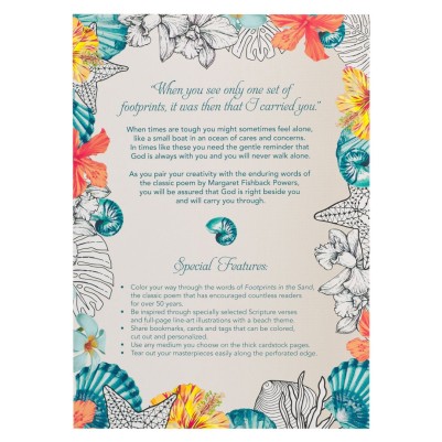 Footprints In the Sand Colouring Book