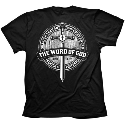 Tshirt Word Sword Black Large
