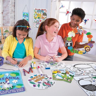 Holy Week Colouring Book & Activity Pad (24Pc)