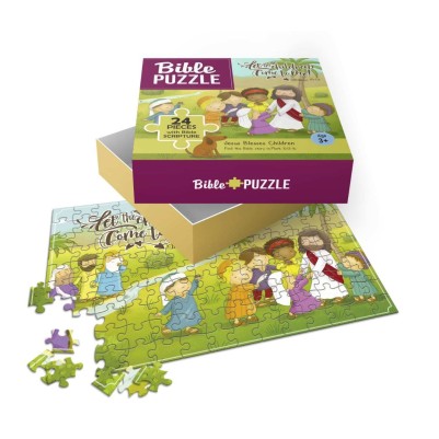 Jesus Blesses Children Bible Puzzle 48 Pieces