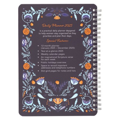 2025 12 Month WireWeekly Planner With God All Things (08/24)
