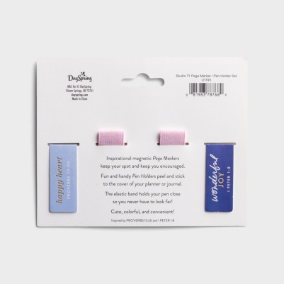 Studio 71 Gold Page Marker Pen Holder Set